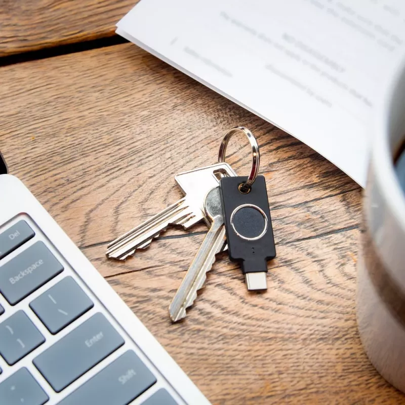 YubiKey C Bio FIDO Edition Yubico Melns Bezparoles Autentifikācija
