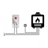 Termostats DELOCK 66824, plastmasas korpuss, IP20, 30 W, 250 V, 10 A, 43×60×33 mm, pelēks/sarkans
