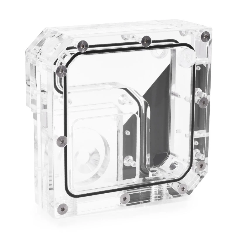 Rezervuārs Alphacool 15075 Acrylic Melns Transparent 120mm