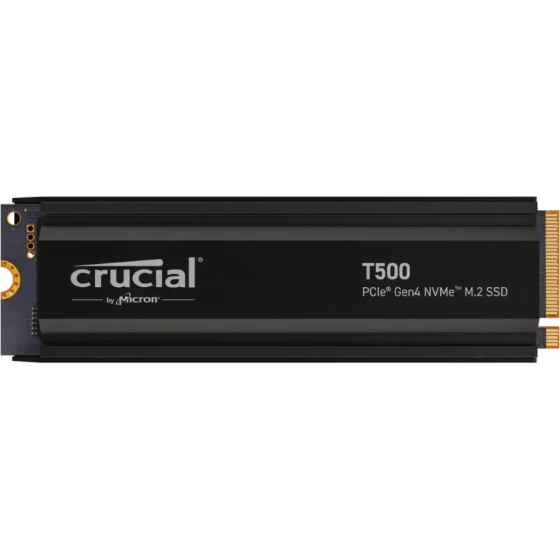 SSD disks Crucial T500 2TB M.2 NVMe PCIe 4.0 7400/7000 ar radiatoru
