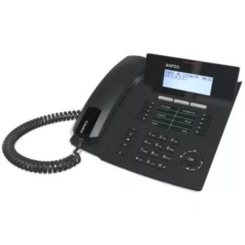 AGFEO Systemtelefon ST54 IP SENSORfon Melns