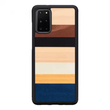 Telefona maciņš man and wood Galaxy S20+ melns — aizsargājošs aizmugures vāciņš Samsung Galaxy S20+
