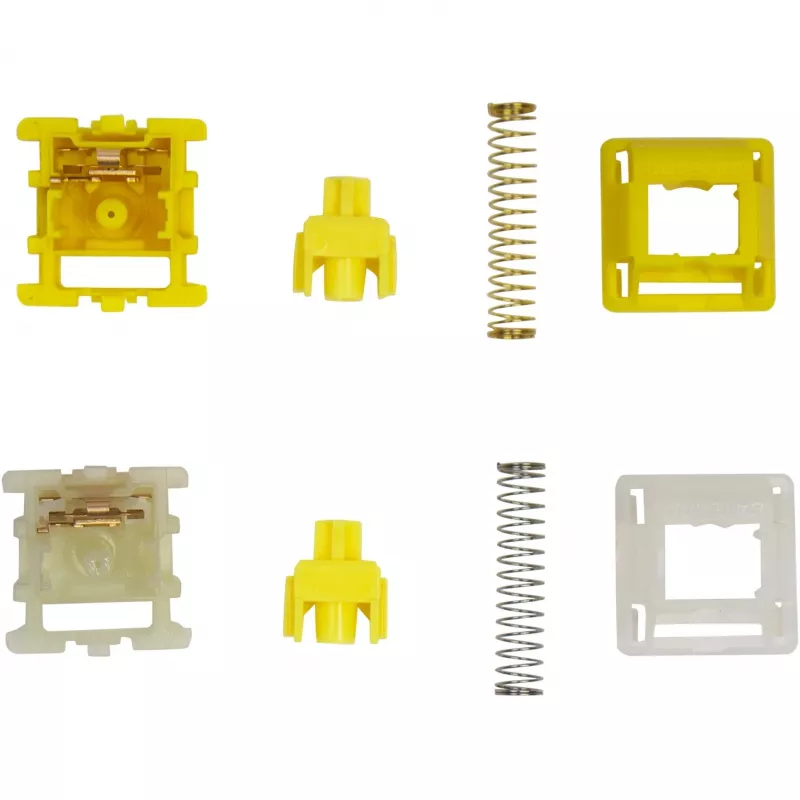 Mehānisko taustiņu slēdžu komplekts Keychron Gateron Cap V2 Golden-Yellow G32 — 110 slēdži