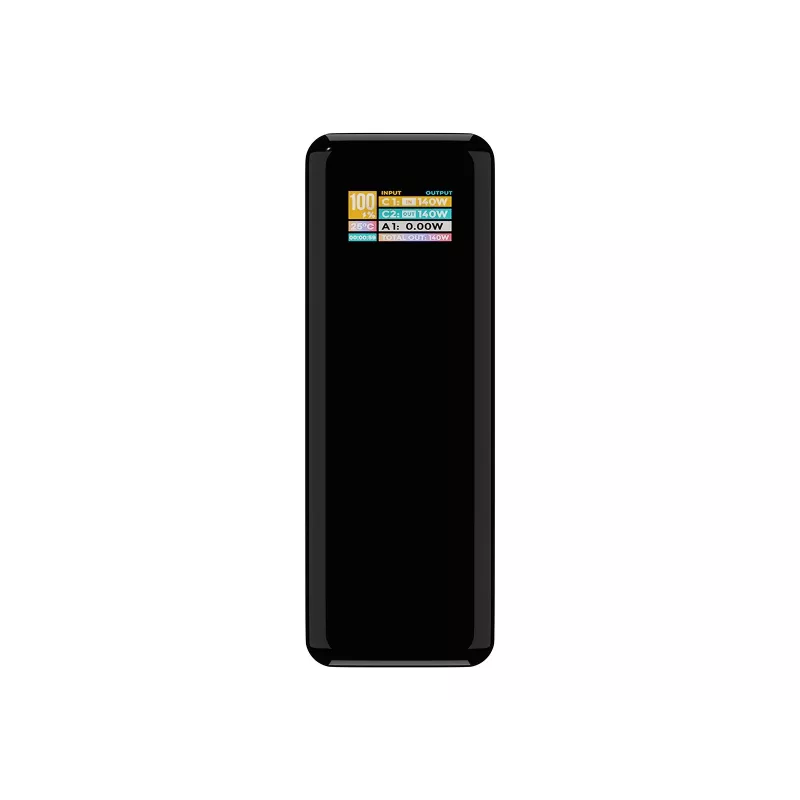Power bank BLOW AIR99.9 27000mAh PD 140W LCD — 2× USB‑C, 1× USB‑A, 27000 mAh, 140 W kopā