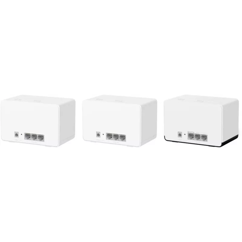 Maršrutētājs MERCUSYS Halo H85X Dual-band Wi‑Fi 6 (802.11ax), 2.4/5 GHz, līdz 2402 Mbps, 3 LAN pieslēgvietas, balts (3 iepakojumā)