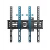 Wall TV mount ESPERANZA ERW016 for 70 inch TVs, Melns, 45 kg capacity, VESA 75x75–400x400, tilt 15°