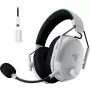 Austiņas Razer MelnsShark V3 Pro ar vadu un bezvadu Bluetooth, baltas