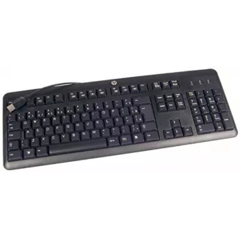 HP 672647-L33 tastatūra birojam USB QWERTY US International melna
