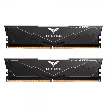Team Group VULCAN FLABD516G6000HC3001, 16 GB, 1 x 16 GB, DDR5, 6000 MHz, 288-pin DIMM, Melns
