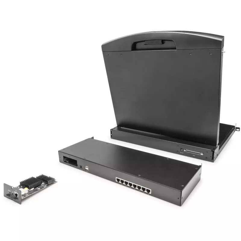 DIGITUS Professional DS-72216 - KVM slēdzis - 16 x KVM ports - uzstādāms statīvā (DS-72216)