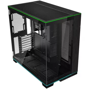 Lian Li O11DERGBX O11D EVO PC korpuss Stikls MIDI Tornis Melns RGB Rūdīts stikls