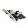 Iekšējais seriālais adapteris GEMBIRD SPC-22 PCIe RS-232 Low-profile, WCH382, 16000 Kbit/s, 67×120×20 mm, melns