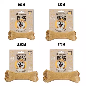 PAKA ZWIERZAKA Kauls ar kazu XL 17 cm - suņu gardums - 115g