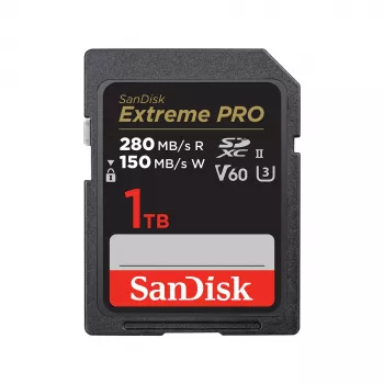 SanDisk Extreme Pro - Zibatmiņas karte - 1TB - Video klase V60 / UHS-II U3 / Class10 - SDXC UHS-II (SDSDXEP-1T00-GN4IN)