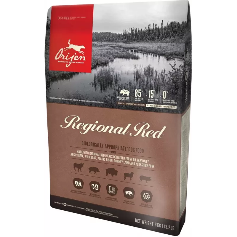 ORIJEN Regional Sarkans - sauso suņu barība - 6kg
