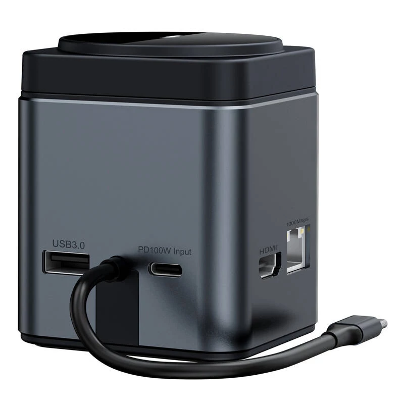 Dokstacija BlitzWolf BW-TH17 9-in-1 ar 15W lādētāju — USB-C, HDMI, PD pieslēgvietas