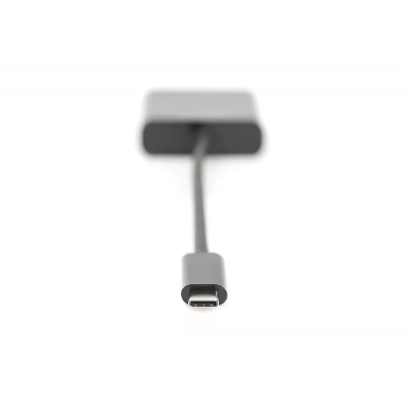 DIGITUS DA-70853 USB-C – VGA adapteris, Full HD 1080p, melnā krāsā