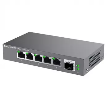 Grandstream Networks GWN7701PA tīkla slēdzis Nepārvaldīts Gigabit Ethernet (10/100/1000) Melns