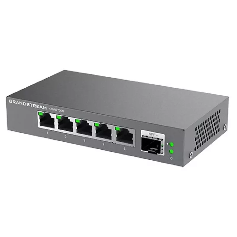 Grandstream Networks GWN7701PA tīkla slēdzis Nepārvaldīts Gigabit Ethernet (10/100/1000) Melns