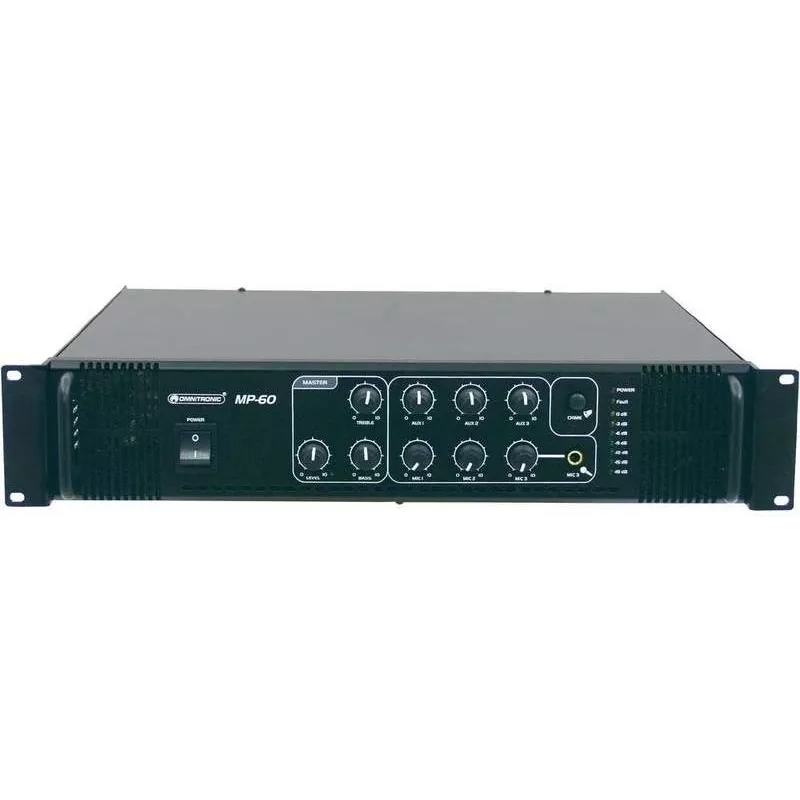 Miksera pastiprinātājs Omnitronic MP-60 PA