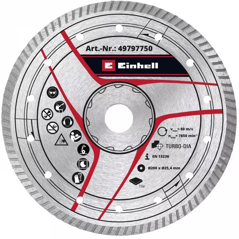 KWB Turbo dimanta griešanas disks Ø 200 x 25,4 x 2,6 mm