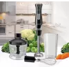 Rokas blenderis Maestro MR-566, 500 W, 2 ātrumi, turbo, putotājs, smalcinātājs 600 ml, 900 ml uzglabāšanas burka, nerūsējošais tērauds