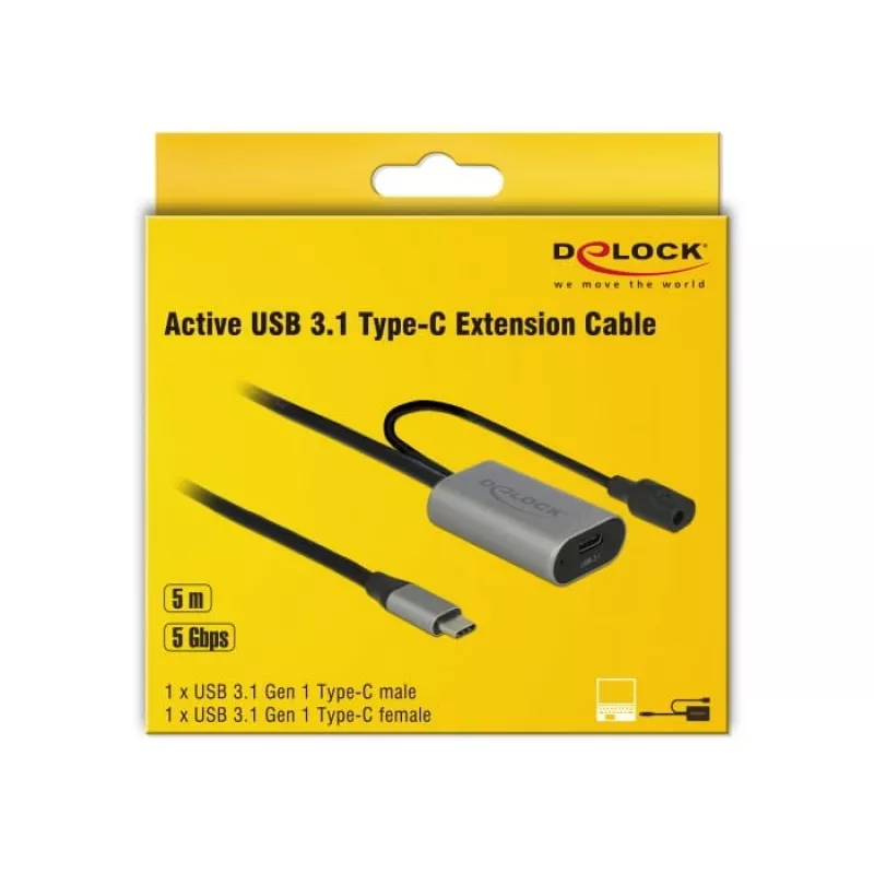 Delock USB-20225 barošanas adapteris pelēks