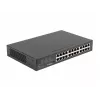 Nepārvaldāms komutators LANBERG RSGE-24 — 24× Gigabit Ethernet 1U, montējams statīvā, melns