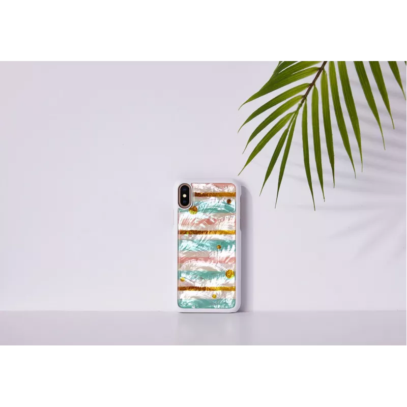 Viedtālruņa maciņš iKins iPhone XS / iPhone XS Max — pop piparmētru melns