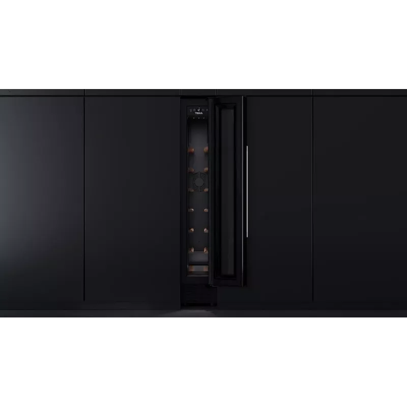 Teka RVU 10008 GBK termoelektriskais vīna dzesētājs iebūvējams melns 8 pudeļu