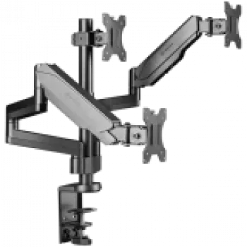 Monitora galda stiprinājums ONKRON G280-B 33–81,3 cm (13 collu–32 collu) ekrāniem, skava/caurlaide, līdz 24 kg, VESA 75x75–100x100