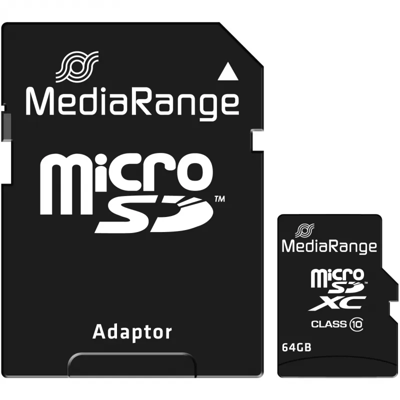 MediaRange 64 GB MicroSDXC Class 10 MR955 atmiņas karte