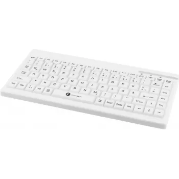 Vadu medicīniskā tastatūra GETT TKG-088-GCQ-IP68-balta-USB 2.0, IP68 hermētiska konstrukcija, balta