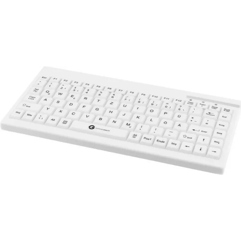 Vadu medicīniskā tastatūra GETT TKG-088-GCQ-IP68-balta-USB 2.0, IP68 hermētiska konstrukcija, balta