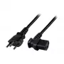 EFB-Elektronik strāvas vads Swiss Type 12 - C13 90°, melns, 1,8 m, 3 x 0,75 mm² Ražotājs: EFB Elektronik (EK483.1,8V2)