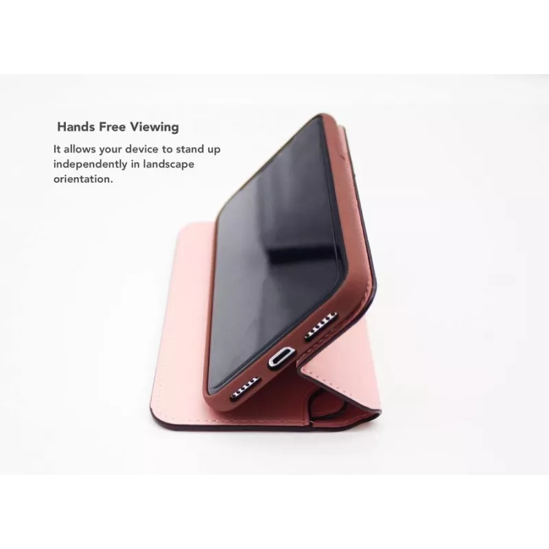 Folio maciņš VixFox iPhone 7/8 — rozā, folio stila aizsargvāciņš