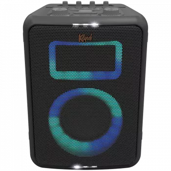 Ballīšu skaļrunis KLIPSCH Vegas — vadu un bezvadu, zemfrekvences skaļrunis 13,3 cm, 49–20000 Hz, 95 dB, darbināms ar baterijām, melns