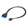Iekšējais USB kabelis Akasa AK-CBUB36-30BK