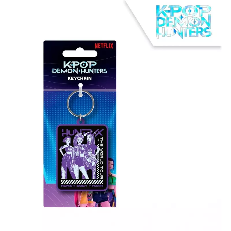 K-POP Demon Hunters Huntrix PVC atslēgu piekariņš