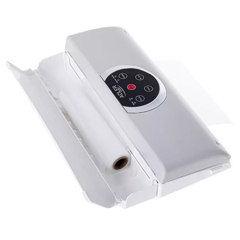 Vakuuma aizzīmogotājs Adler AD 4503, 130 W, vakuums -750 līdz -800 mbar, C tipa kontaktdakša, pelēks/baltss
