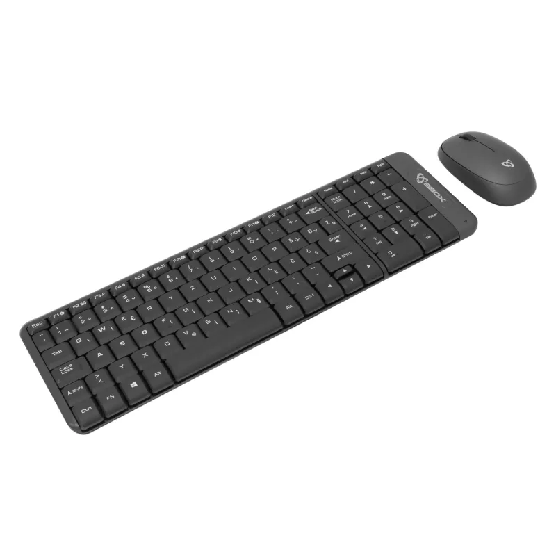SBOX WKM-22 bezvadu tastatūras un peles komplekts, ASV izkārtojums