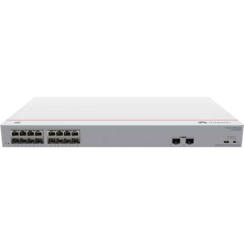 HUAWEI eKit S110 Series S110-16LP2SR nepārvaldāms L2 Gigabit Ethernet (10/100/1000) ar barošanu caur Ethernet (PoE) 1U pelēks