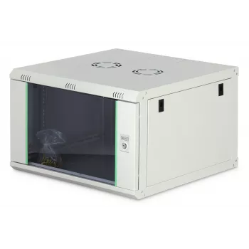 Wall-mounted rack cabinet DIGITUS Dynamic‑N 7U 19 inch 600x600 mm, unmounted, IP20, key lock