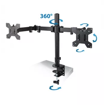 Esperanza ERW018 galda stiprinājums diviem monitoriem 10-27'' līdz 8 kg