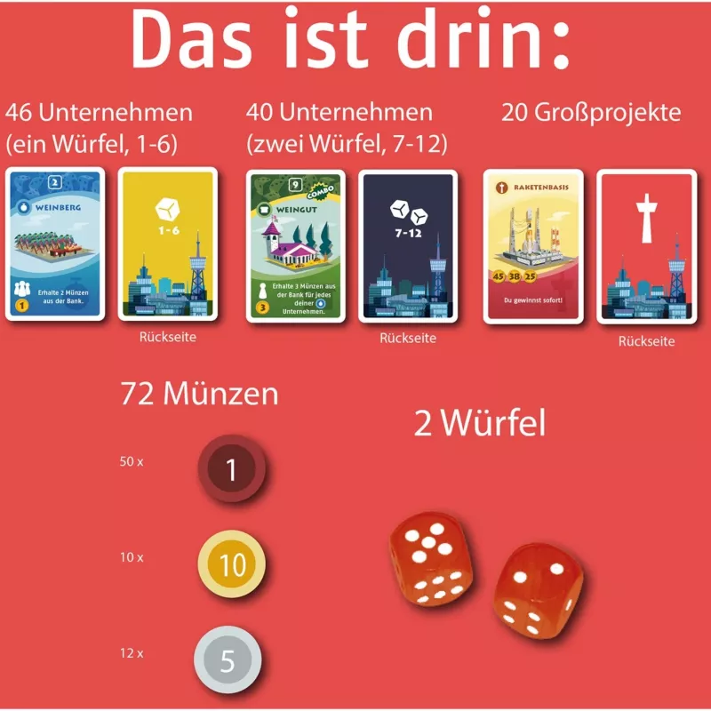 Machi Koro - Die neue Stadt, kāršu spēle