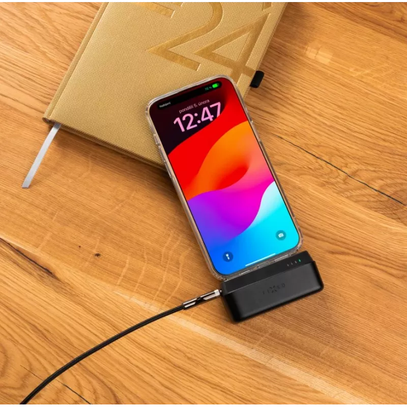 Pārnēsājams ārējais akumulators FIXED FIXZEN-5PL-BK, 5000 mAh, USB-C 20W (5V/3A, 9V/2.22A, 12V/1.67A)