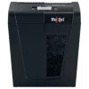Papīra smalcinātājs REXEL Secure X8 — šķērsgriezuma P-4, 4x40 mm, 8 lapu ietilpība, 14 l tvertne, melns