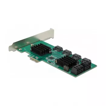 DeLOCK 8 portu SATA PCI Express x1 karte, zema profila formas faktors