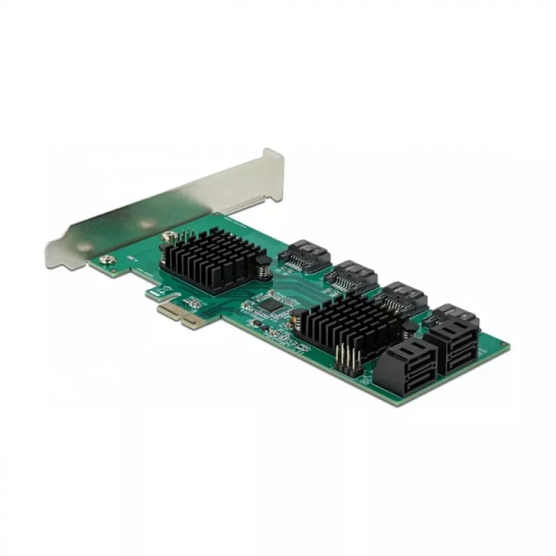 DeLOCK 8 portu SATA PCI Express x1 karte, zema profila formas faktors