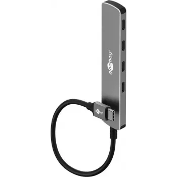 Goobay plāns 4 portu USB centrmezgls USB-C līdz 5 Gbit/s - -Spraudnis USB 3.2> 4x (79160)